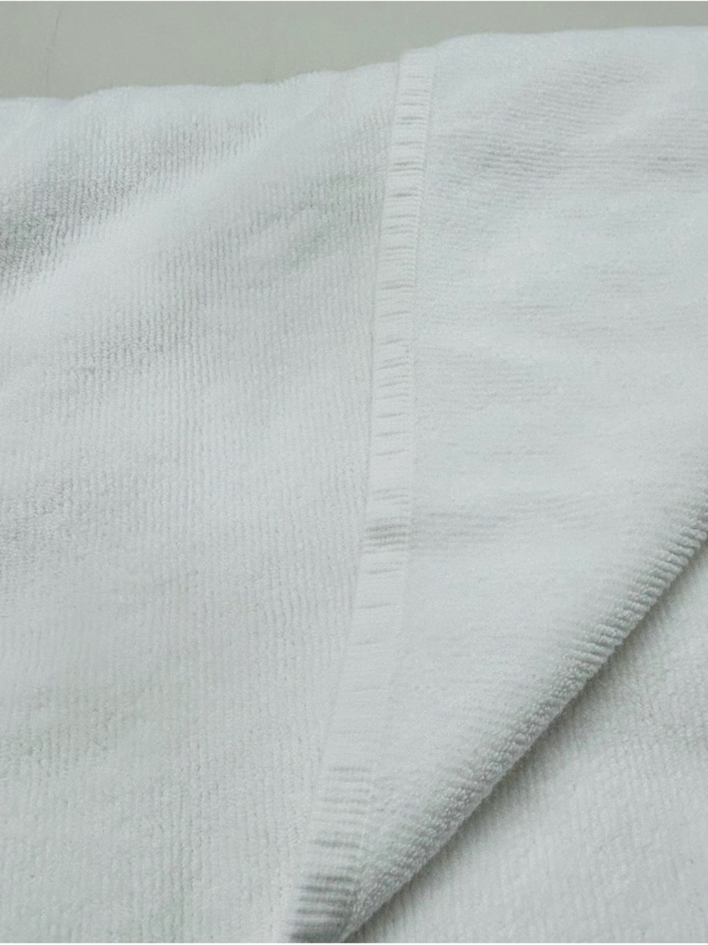 QUINCE Set Of 2 Turkish Ribbed Quick Dry Bath Sheets White 7567 - Picture 6 of 9